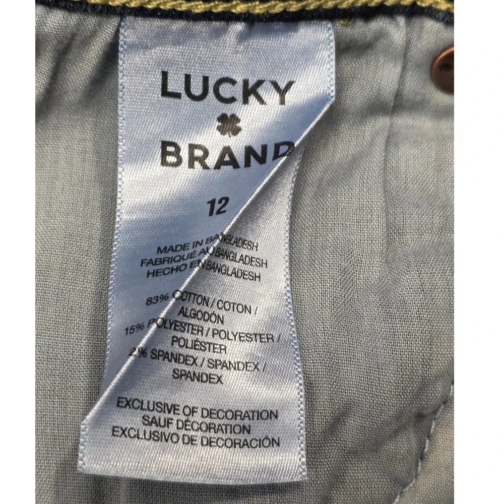 Lucky Brand Women Jeans Straight Droit Dark‎ Wash Size 12